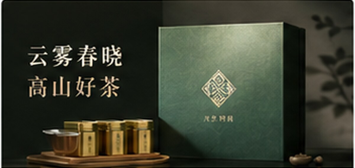 云雾春晓茶叶礼盒设计