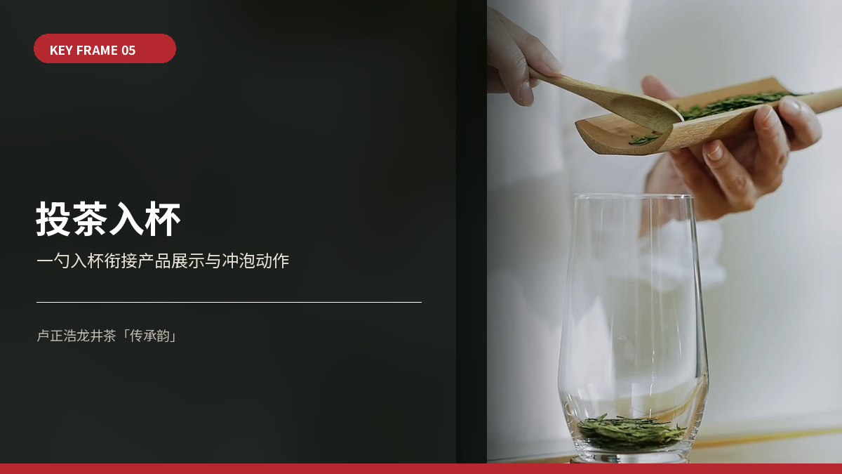 投茶入杯